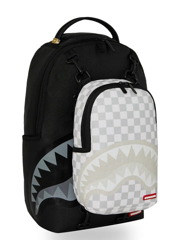 Sprayground Piggyback Bag - Zaini Unisex - Nero/grigio