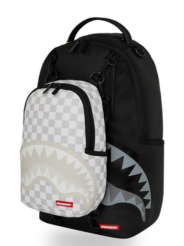 Sprayground Piggyback Bag - Zaini Unisex - Nero/grigio
