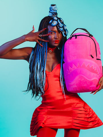 Sprayground Candy-raver Shark Backpack - Zaini Unisex - Rosa