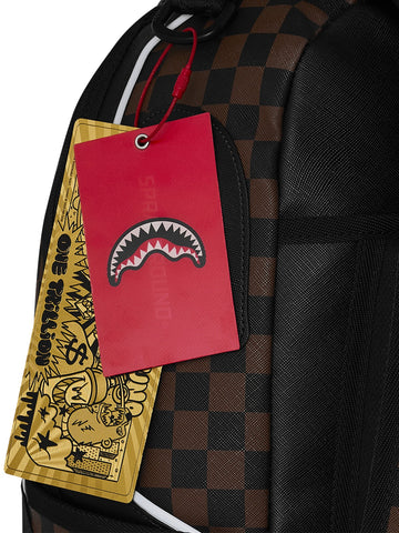 Sprayground Sharks In Paris Sports Backpack - Zaini Unisex - Marrone/Nero