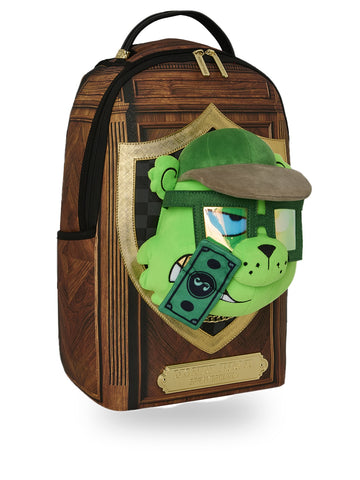 Sprayground Mounted Moneybear Head - Zaini Unisex - Marrone/Verde