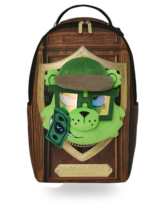 Sprayground Mounted Moneybear Head - Zaini Unisex - Marrone/Verde