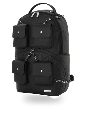 Sprayground Hanging Pockets Shark - Zaini Unisex - Nero
