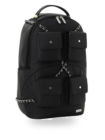 Sprayground Hanging Pockets Shark - Zaini Unisex - Nero