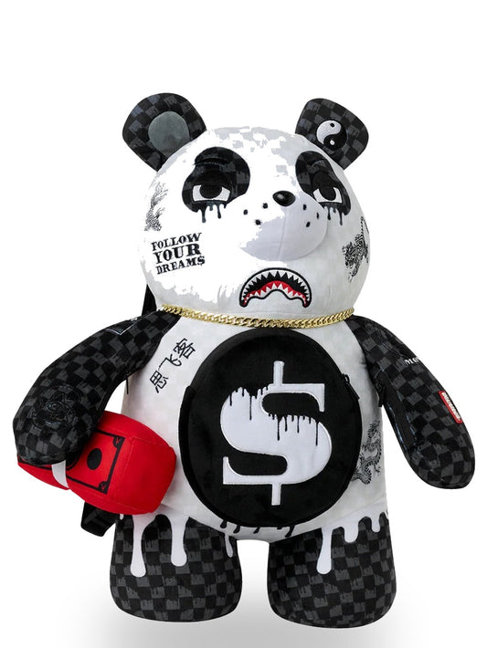Sprayground Drippy Panda Moneybear - Zaini Unisex - Nero