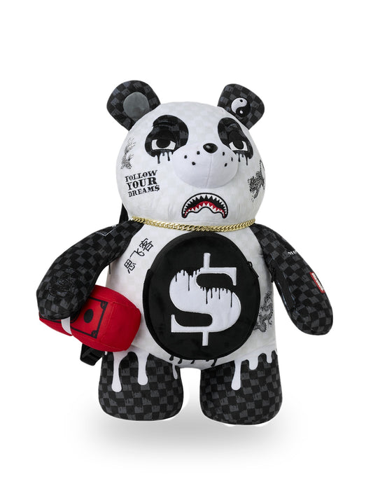 Sprayground Drippy Panda Moneybear Backpack - Zaini Unisex - Nero