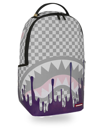 Sprayground Cream Space Drip Backpack - Zaini Unisex - Bianco/Grigio