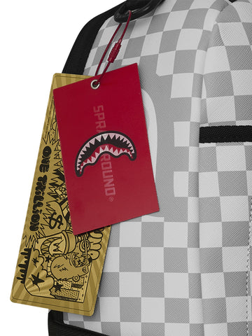 Sprayground Cream Space Drip Backpack - Zaini Unisex - Bianco/Grigio