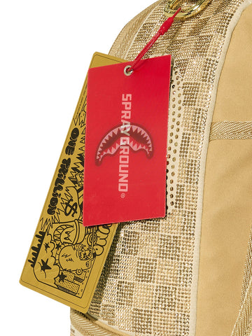Sprayground 2 Tone Gold Trinity Backpack - Zaini Unisex - Oro