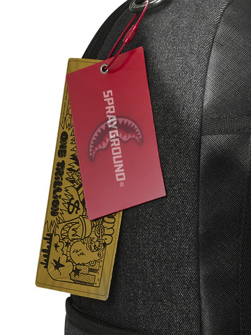 Sprayground Black Denim Tear Shark Backpack - Zaini Unisex - Nero