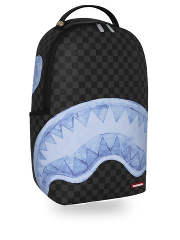 Sprayground Sharks On Iceberg - Zaini Unisex - Nero/Celeste