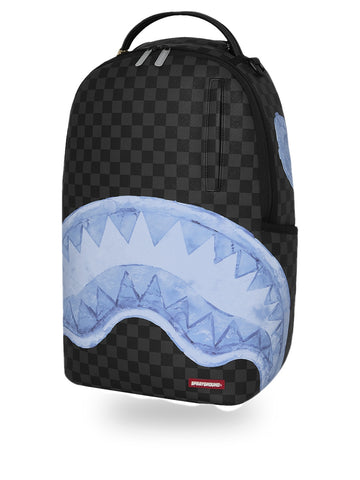Sprayground Sharks On Iceberg - Zaini Unisex - Nero/Celeste