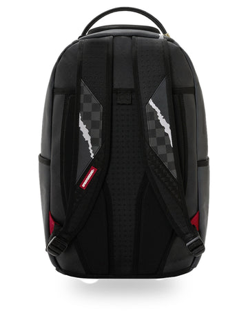 Sprayground Center Rip Revealing Gray Check - Zaini Unisex - Nero