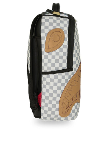 Sprayground Cream Check Full Of Cash - Zaini Unisex - Bianco