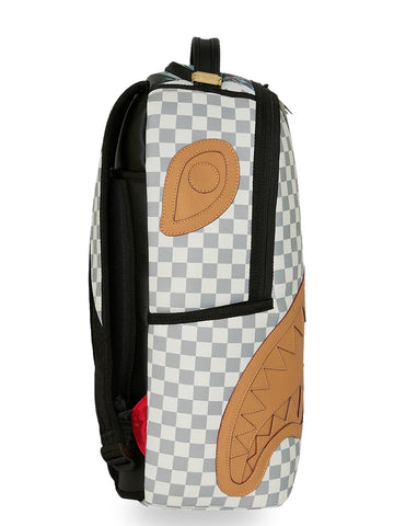 Sprayground Cream Check Full Of Cash - Zaini Unisex - Bianco/Multic