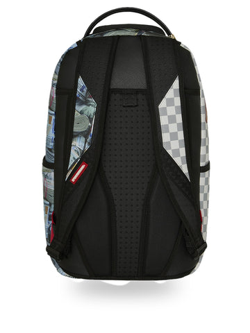 Sprayground Cream Check Full Of Cash - Zaini Unisex - Bianco