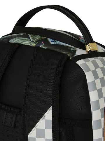 Sprayground Cream Check Full Of Cash - Zaini Unisex - Bianco/Multic