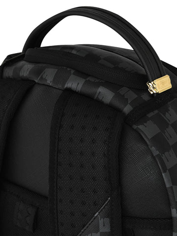 Sprayground Black And White Drip Check Shark Backpack - Zaini Unisex - Nero