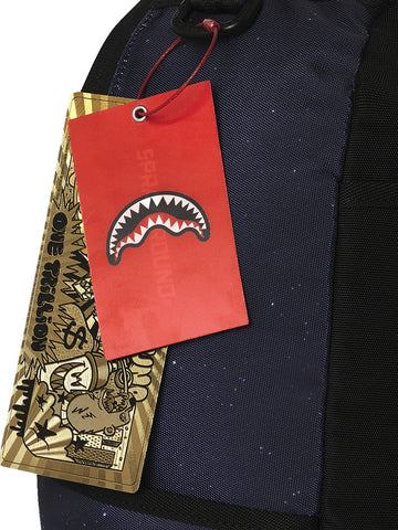 Sprayground Moon Howler Backpack - Zaini Unisex - Panna/Azzurro