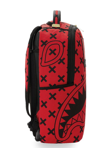 Sprayground Reverse Half Split Backpack - Zaini Unisex - Marrone/Rosso