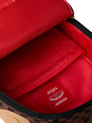 Sprayground Reverse Half Split Backpack - Zaini Unisex - Marrone/Rosso
