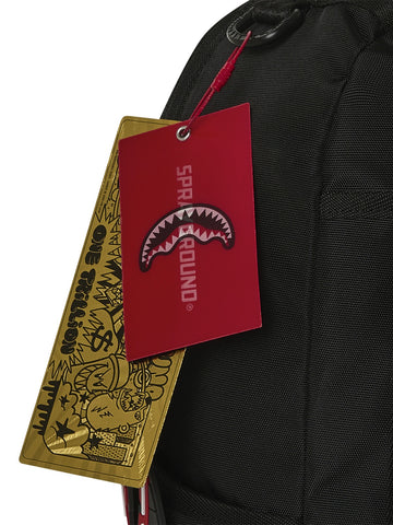 Sprayground Mecha Wing - Zaini Unisex - Nero/rosso