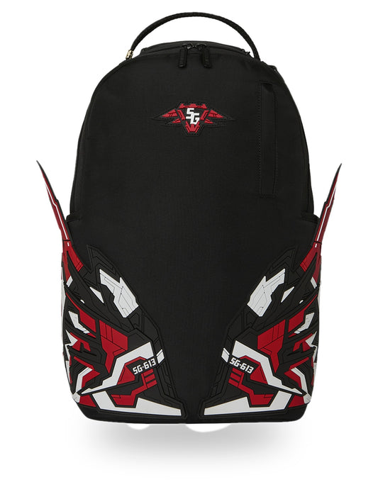 Sprayground Mecha Wing - Zaini Unisex - Nero/rosso