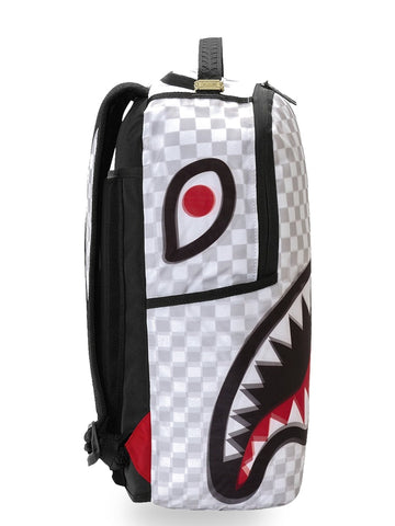 Sprayground Sharks In Paris 3d Effect Backpack - Zaini Unisex - Bianco