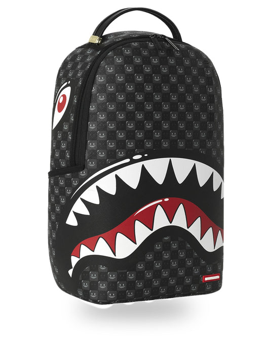 Sprayground Sharks In Paris Wtf Bubbly Black Check - Zaini Unisex - Nero