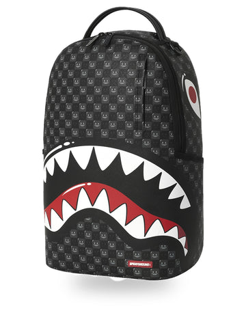 Sprayground Sharks In Paris Wtf Bubbly Black Check - Zaini Unisex - Nero