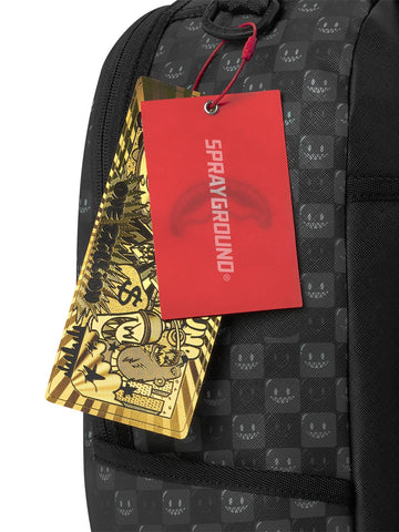 Sprayground Sharks In Paris Wtf Bubbly Black Check - Zaini Unisex - Nero