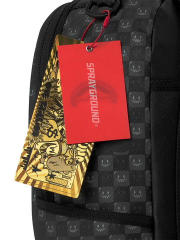 Sprayground Sharks In Paris Wtf Bubbly Black Check - Zaini Unisex - Nero