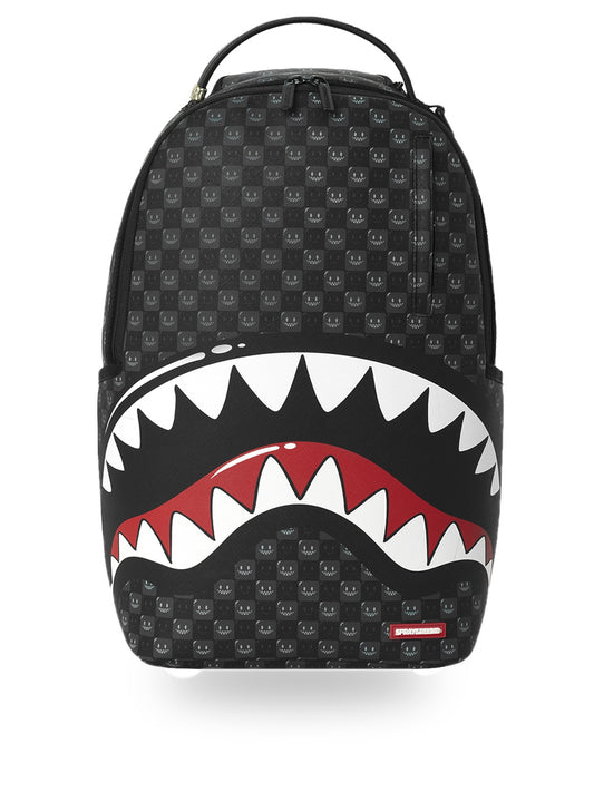 Sprayground Sharks In Paris Wtf Bubbly Black Check - Zaini Unisex - Nero