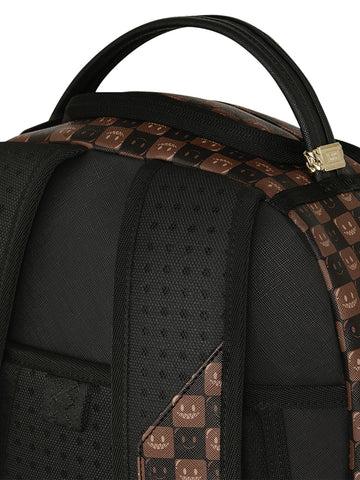 Sprayground Sharks In Paris Wtf Bubble Brown Check - Zaini Unisex - Marrone