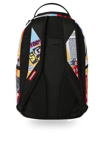 Sprayground Lips Magazine Collage Backpack - Zaini Unisex - Multicolore