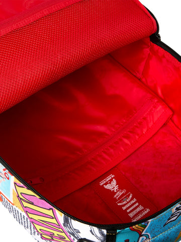 Sprayground Lips Magazine Collage Backpack - Zaini Unisex - Multicolore
