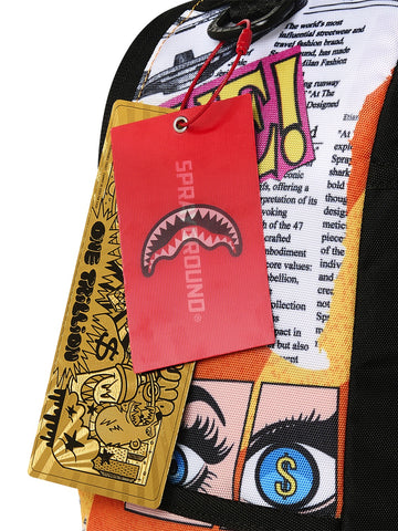 Sprayground Lips Magazine Collage Backpack - Zaini Unisex - Multicolore
