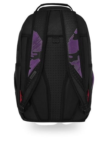 Sprayground Purple Flocked Camo Backpack - Zaini Unisex - Nero/Viola