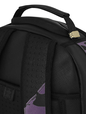 Sprayground Purple Flocked Camo Backpack - Zaini Unisex - Nero/Viola