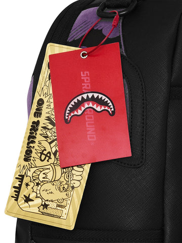 Sprayground Purple Flocked Camo Backpack - Zaini Unisex - Nero/Viola