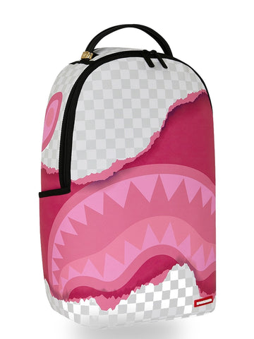 Sprayground 3d Check Backpack - Zaini Unisex - Grigio/Rosa