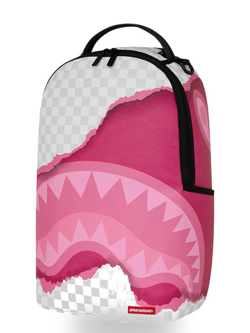 Sprayground 3d Check Backpack - Zaini Unisex - Grigio/Rosa