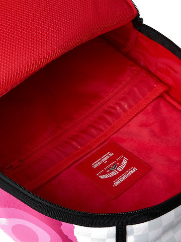 Sprayground 3d Check Backpack - Zaini Unisex - Grigio/Rosa