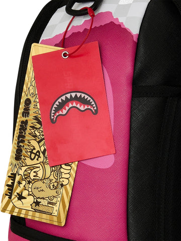 Sprayground 3d Check Backpack - Zaini Unisex - Grigio/Rosa