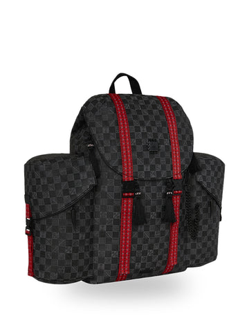 Sprayground Ai Runway Backpack - Zaini Unisex - Nero/Rosso