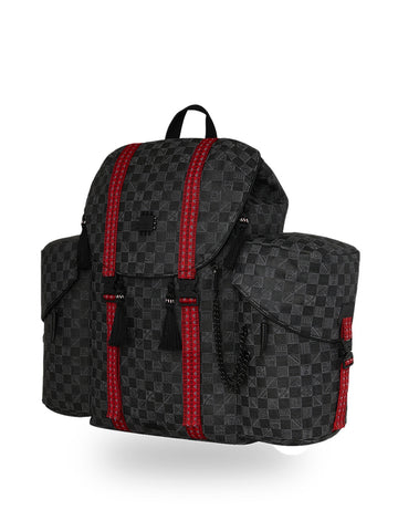 Sprayground Ai Runway Backpack - Zaini Unisex - Nero/Rosso