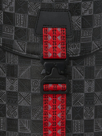 Sprayground Ai Runway Backpack - Zaini Unisex - Nero/Rosso