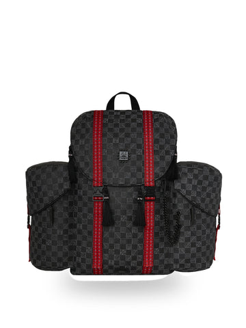 Sprayground Ai Runway Backpack - Zaini Unisex - Nero/Rosso