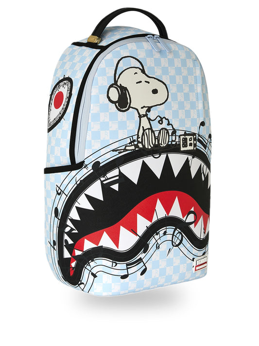 Sprayground Peanuts Snoopy Jams Backpack - Zaini Unisex - Celeste/Bianco