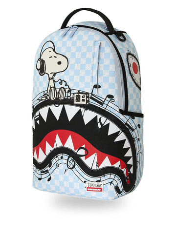 Sprayground Peanuts Snoopy Jams Backpack - Zaini Unisex - Celeste/Bianco